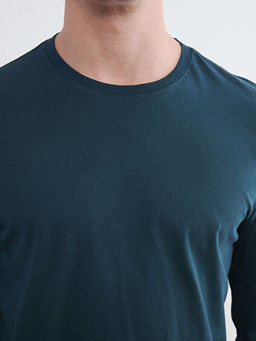 Bisiklet Yaka Uzun Kollu Erkek Ti??rt