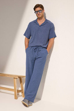 TRENDYOL MAN Mint Wide Leg Dokulu Ac?k Paca Esofman Alt? TMNSS25EA00008 - Trendyolmilla фото 2