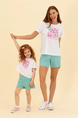 Детские мятные вязаные шорты Неожиданная скидка в корзине