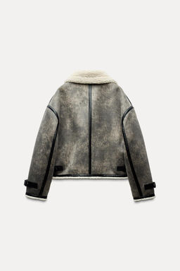 DOUBLE-FACED JACKET WITH TABS - Zara фото 5