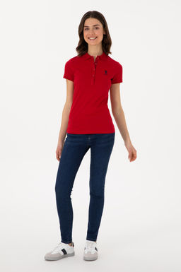 Kad_n K_rm_z_ Basic Polo Yaka Ti__rt Sepette S_rpriz _ndirim - U.s. polo assn фото 4