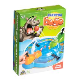 Настольная игра Накорми Бобо, мини-версия, бегемоты - Лас играс kids фото 9