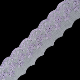 Кружево шитье арт.ТСВ-20S5 (2385) шир.5см цв.164 бл.сиреневый 100% п/э, уп.13,71м