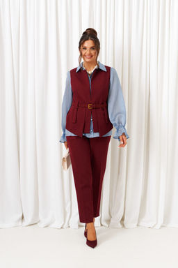 Костюм Beautiful Free 6440 марсала+голубой