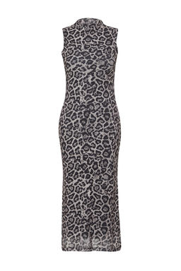 TRENDYOLMILLA Antrasit Dokulu Dik Yaka S?f?r Kol Esnek Orme Midi Kalem Elbise TWOSS24EL00678  фото 12