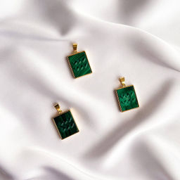 Кулон со знаком зодиака "Водолей" из Малахита