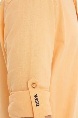-50% Рубашка мужская оранжевая Uzunkol Basic - U.s. polo assn фото 14