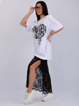 Костюм Монохром 2 чёрный, трикотаж - Малина фото 50