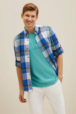 U. S. Polo Assn Мужская рубашка Saks в клетку - U.s. polo assn фото 8