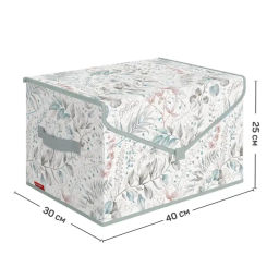 Короб стеллажный с крышкой, большой, 40*30*25 см Valiant  фото 27