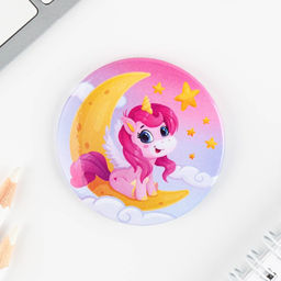 Цена за 10 шт. Значки закатные Волшебный мир, 56 мм, МИКС