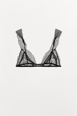 VISCOSE LACE TRIANGLE BRALETTE - Zara фото 5