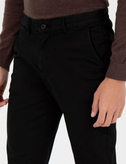 Siyah Regular Fit Kanvas Pantolon - Pierre cardin фото 6