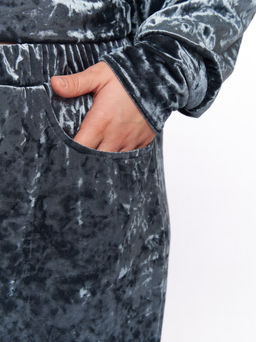 Бархатный костюм KO33511GRN12