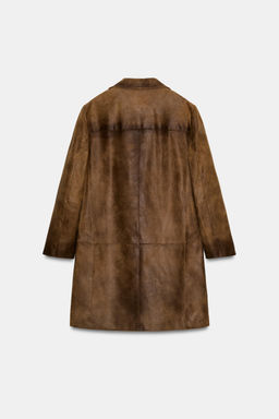 100% LEATHER COAT ZW COLLECTION LIMITED EDITION - Zara фото 8