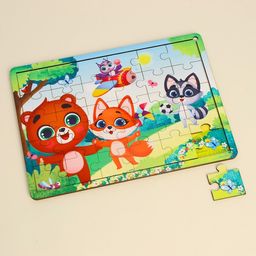 Пазл Лесные друзья с подсказкой - Лесная мастерская фото 5