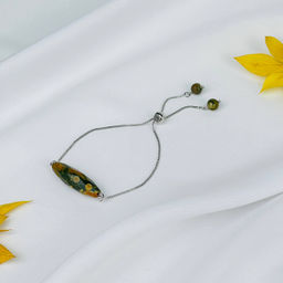 Браслет регулируемый из океанической Яшмы - Радуга самоцветов фото 2