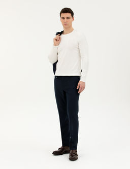 Lacivert Slim Fit Kuma_ Pantolon