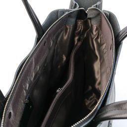 Женская кожаная сумка тоут 8650 Блек - Cidirro фото 4