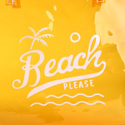 Сумка пляжная Beach please, 50*35*11, оранжевый цвет - Nazamok фото 4