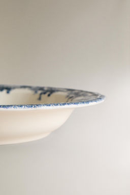 FLORAL EARTHENWARE SOUP PLATE - Zara фото 4