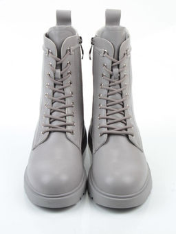 04-PAT178-2Z GRAY Ботинки зимние женские (натуральная кожа, 100% шерсть)