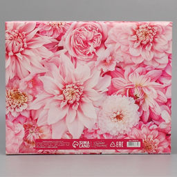 Коробка подарочная складная, упаковка, Цветы, 31?25.5?16 см