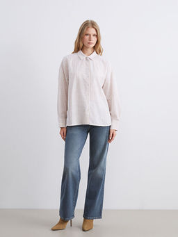 ?izgili Oversize Kad?n G?mlek