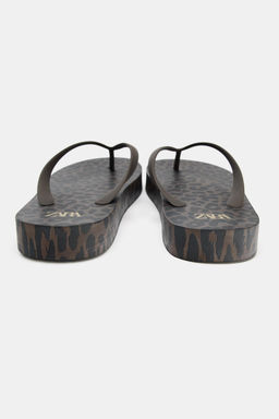 SANDALIA PLANA ESTAMPADA / Leopardo - Zara фото 6