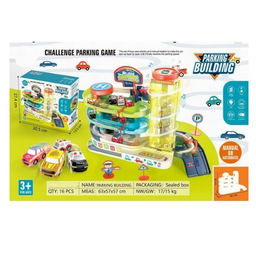 Игровой набор "Парковка" на батар., 3 уровня + 4 машинки (Y4007920) свет, звук, в коробке 31*13,5*27,5см