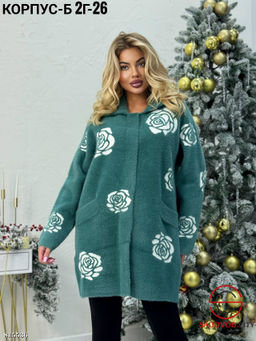 Кардиган женский с розами