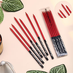 Свечи в торт Праздник, 6 шт, 14,5 см, красный с чёрным - Страна карнавалия фото 3