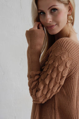 10006 Джемпер бежевый - Martichelli фото 9