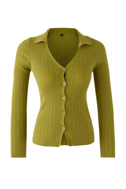 Yag Yesili Fitted/Vucuda Oturan Merserize Gorunumlu Polo Yaka Triko H?rka TWOAW26HI00113 - Trendyolmilla фото 5