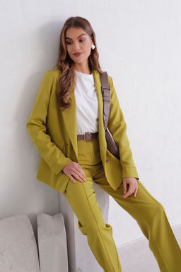 11725 Брюки со стрелками в цвете шартрез - Martichelli фото 7