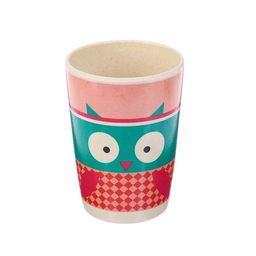 Набор детской посуды из бамбука Совушка, 5 предметов: тарелка, миска, стакан, столовые приборы - Крошка я фото 7