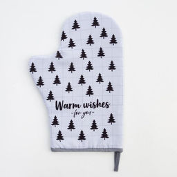 Набор кухонный Warm wishes: варежка-прихватка 20х28см, прихватка 17х17см, 35% х/л,65% п/э - Доляна фото 3