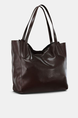 MAXI SHOPPER BAG WITH HANDLE DETAIL - Zara фото 6