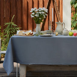 Скатерть «Этель» Linen collection grey, 145×220 см, 100% лён, 210 г/м²