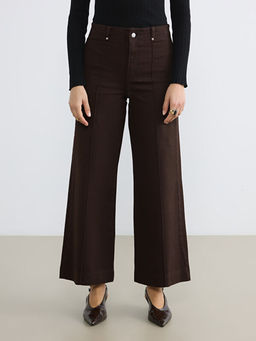 Y?ksek Bel Wideleg Kad?n Jean Pantolon