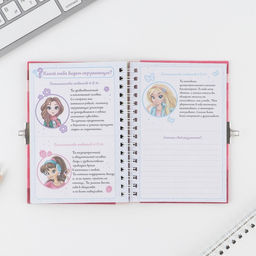 Анкета для девочек на замочке Для стильных девчонок, А6, твёрдая обложка, 40 листов - Artfox фото 39