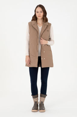 Женский жилет цвета хаки - U.s. polo assn фото 4