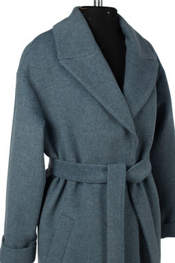 Пальто женское демисезонное (пояс) - El podio фото 12