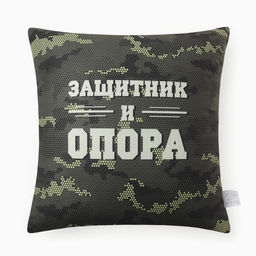 Подушка декоративная Этель Защитник и опора 40х40 см, велюр, 100% п/э