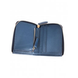 Портмоне мужское Croco-ПР-931 натуральная кожа 1 отд, 4 карм, синий бергамо (47) 265140  фото 3