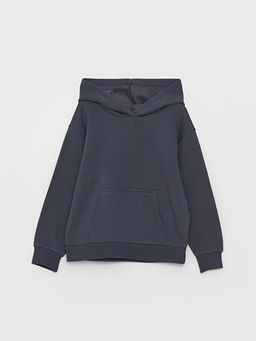 Kap??onlu Basic Uzun Kollu K?z ?ocuk Sweatshirt ve E?ofman Alt? - Waikiki фото 2