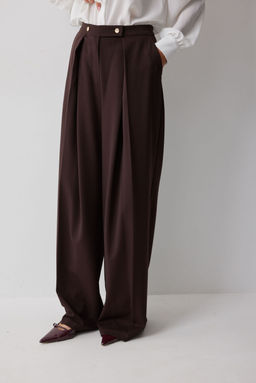 Брюки LYUSHe 4214 коричневый  фото 2