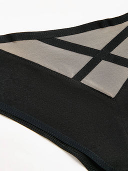 CONTE CRISS CROSS LBR 2997 Трусы женские black-natural - Conte elegant фото 5