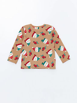 Y?lba?? Temal? Erkek Bebek Pijama ?st