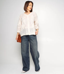 Блуза #КТ34 (5), светло-бежевый - Dommod фото 4